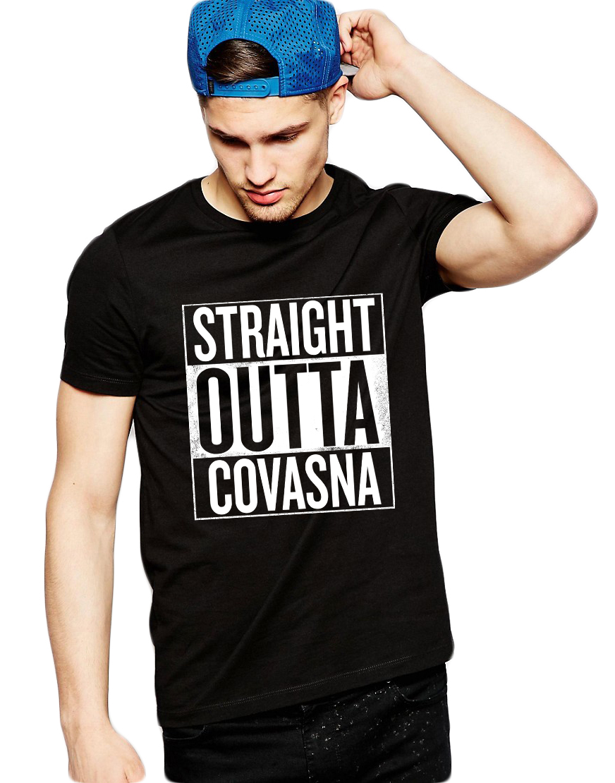 Tricou negru barbati - Straight Outta Covasna